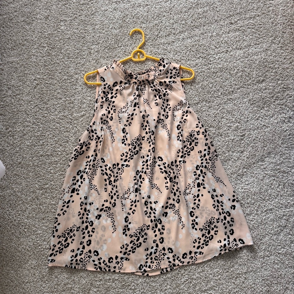 Stylish Leopard Print High Neck Top
